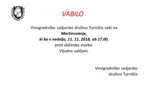 MARTINOVANJE Turnišče